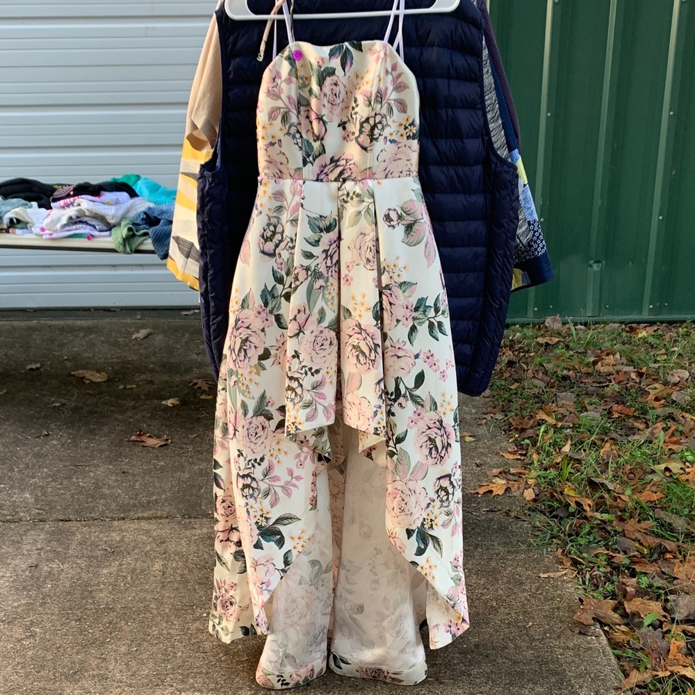 Floral Strapless Dress